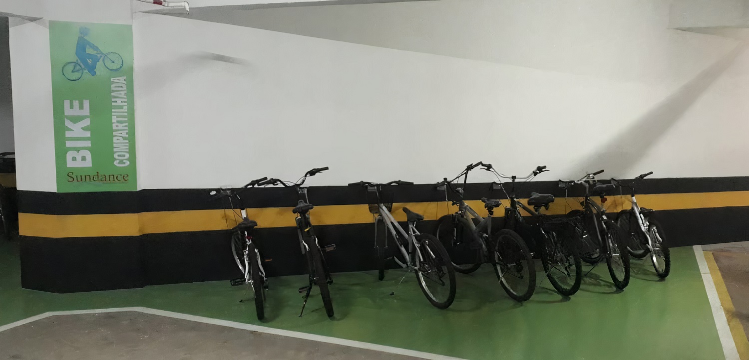 Compartilhamento de bicicletas em condomínio na Barra